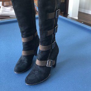 Sofft Stockholm high fashioned boot with dramatic belted details